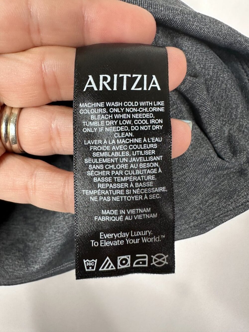 Aritzia Contour Flourish Top Ruched Squareneck Second-skin Tank Top #A1847 - Picture 6 of 7